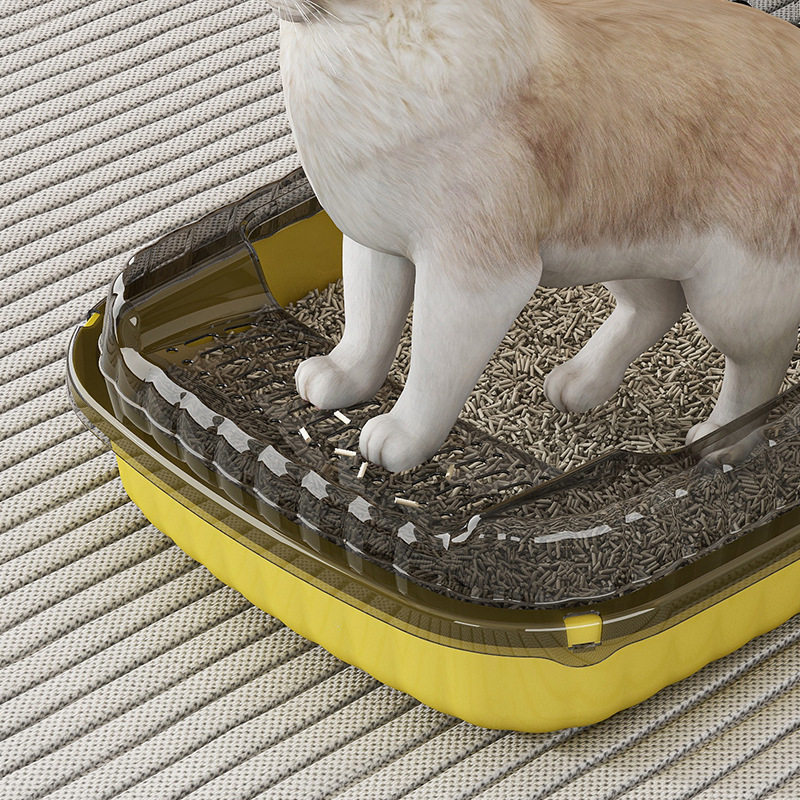 猫砂盆特大方形防外溅半