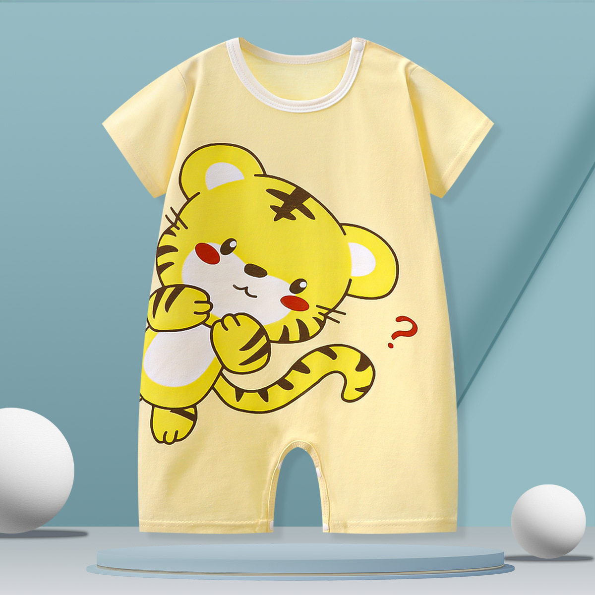 婴儿连体衣爬服纯棉夏季