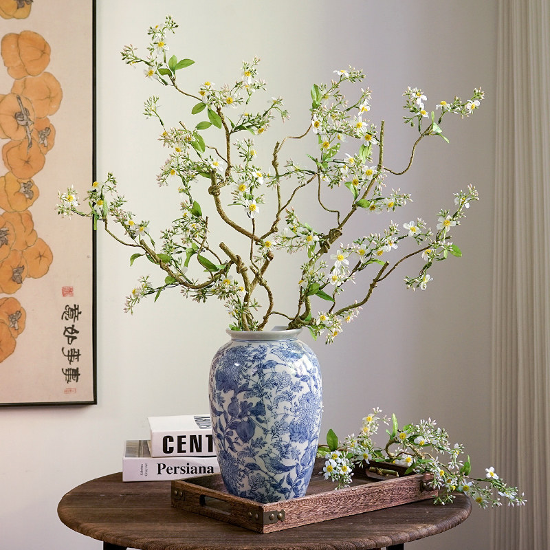 仿真海棠花假花摆设高档