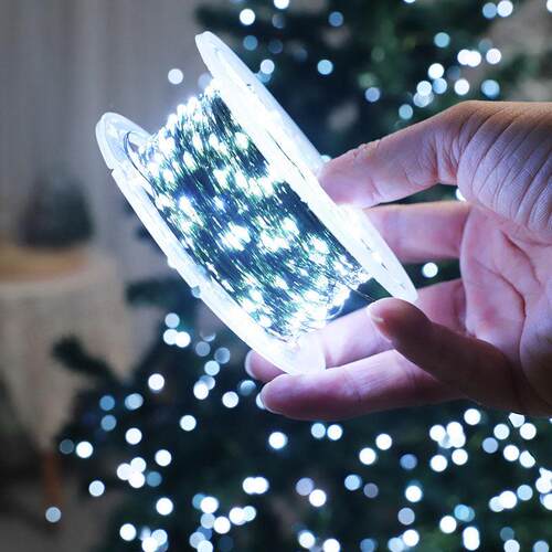 树灯串灯led862满天星诞装饰墨绿铜线氛围户外圣防水圣诞节布置彩
