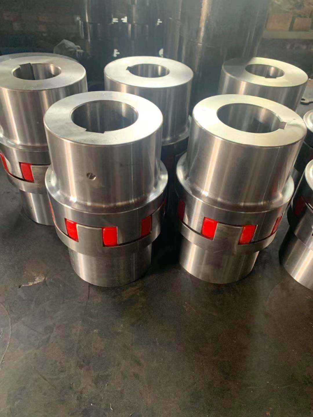 带xl星型联轴器缓冲垫45钢l梅m花爪式大扭矩键槽电机伺服连接器