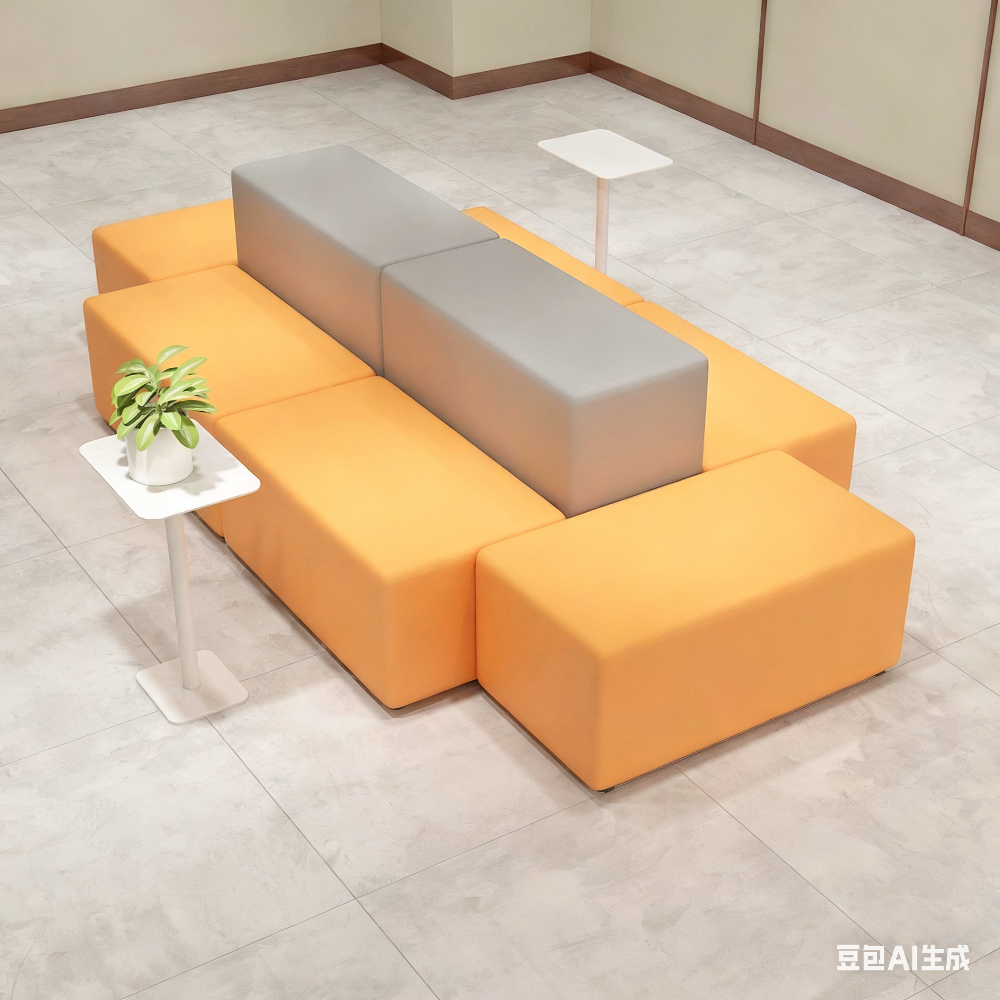 现代简约售楼处银行医院接待沙发