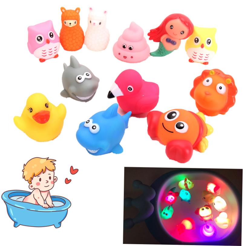 Baby Bath Water Flash Vinyl Toy Animal Touch Induction Glow 玩具/童车/益智/积木/模型 其它玩具 原图主图