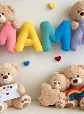 周岁生日派对网红置景立体数字英文字母背景布活动装饰拍照道具