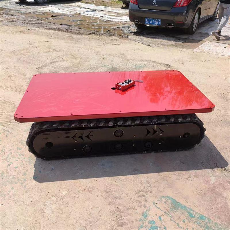 电动无线遥控履带底盘 双电机驱动履带底盘 电动履带底盘