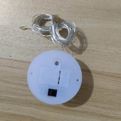 钮扣电池盒l彩d灯线灯圣诞工艺品底座灯串AeG13 / L铜R44FRP圆型