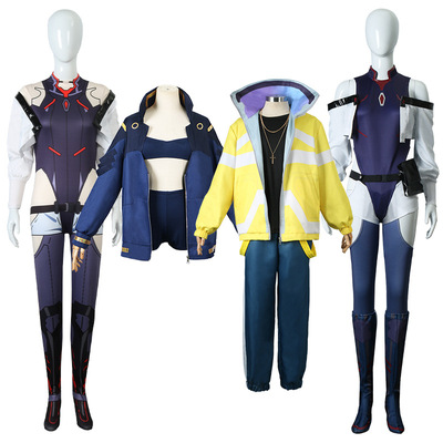 赛博朋克边缘行者cos 大卫c服跑手露西  丽贝卡服装假发cospaly男