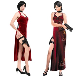 艾达王旗袍 Resident Evil 生化危机4 重置版Ada cosplay服装工厂