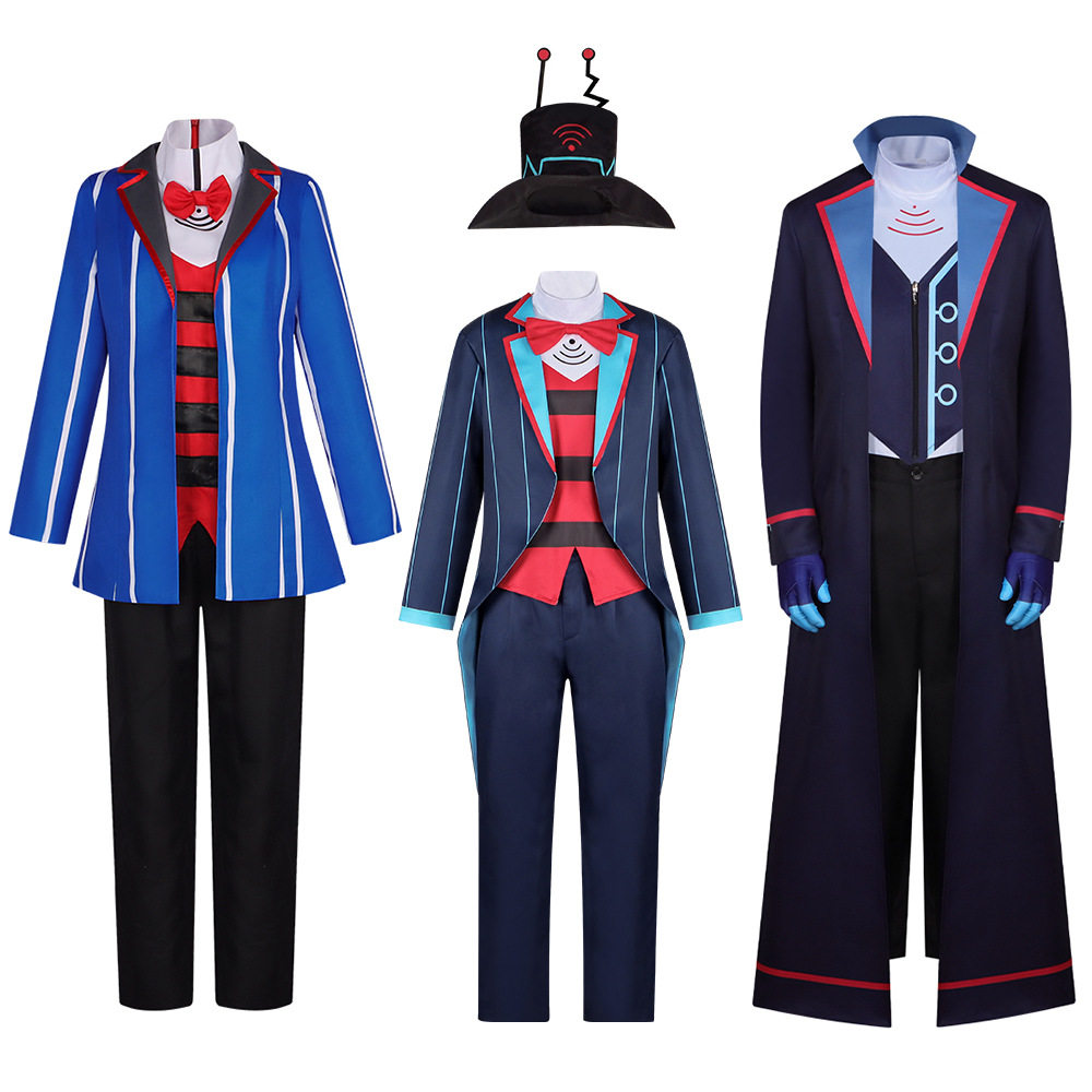 地狱客栈cos服Vox电视机恶魔沃克斯cosplay万圣节派对演出表演服