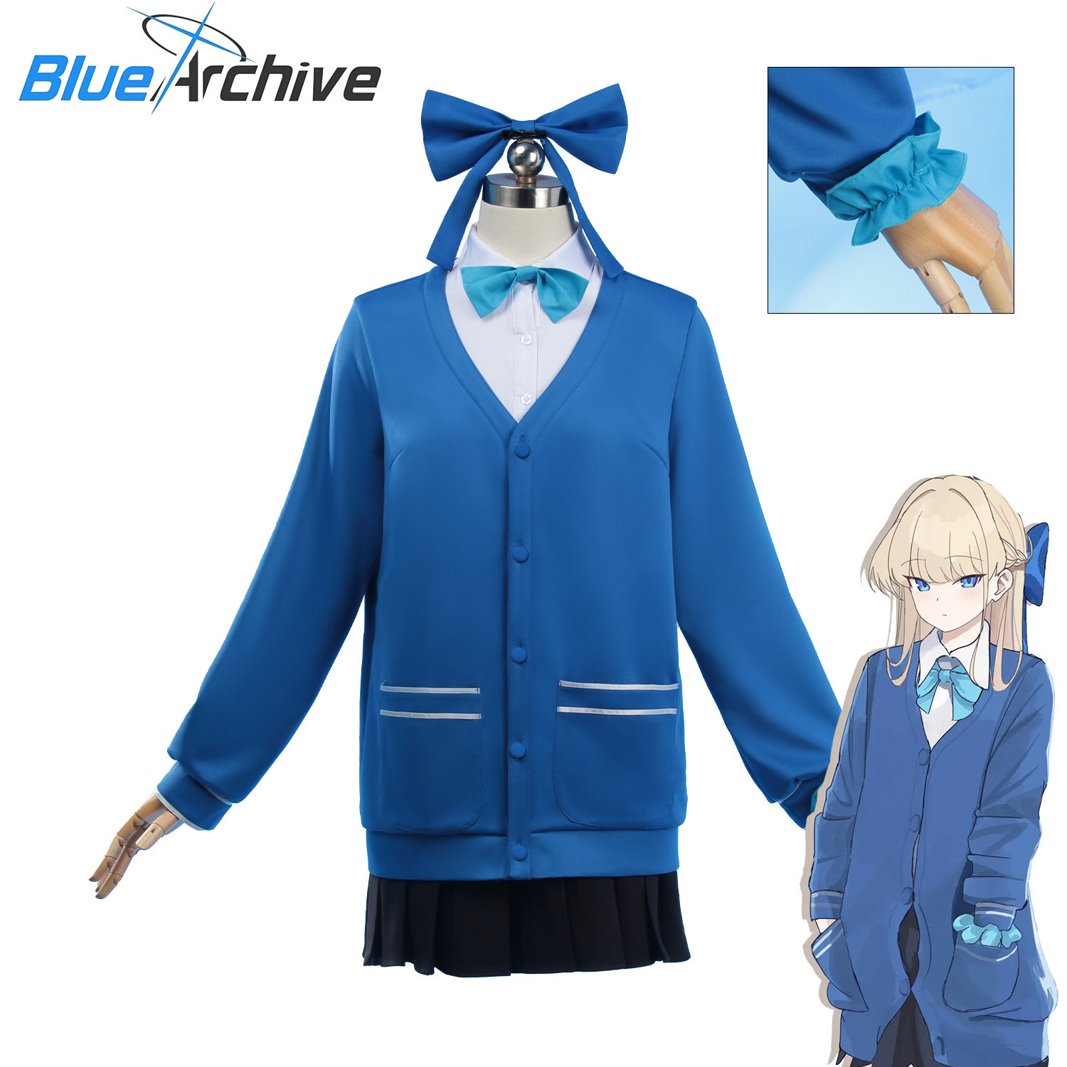 碧蓝档案飞鸟马时cos服JK日常制服蔚蓝档案动漫校服cosplay服装