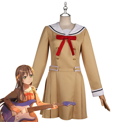 BanGDream水手服户山香澄花园妙牛迂里美山吹沙绫cosplay服装