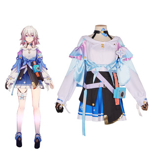 崩坏星穹铁道cos服三月七cosplay服游戏万圣节动漫角色扮演服少女