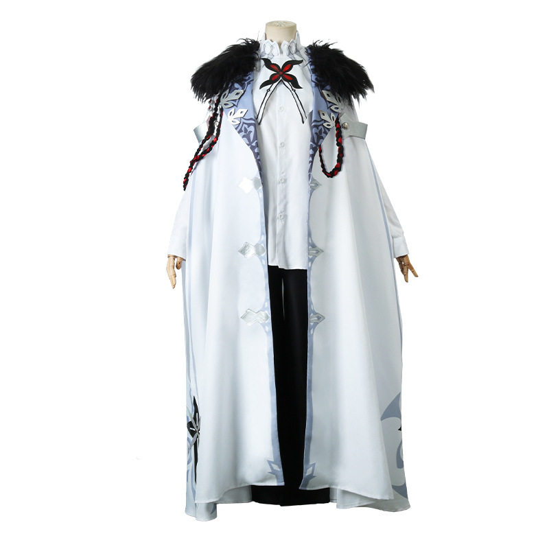 原神愚人众执行者cos服仆人阿蕾奇诺cospaly服装面具披风假发鞋