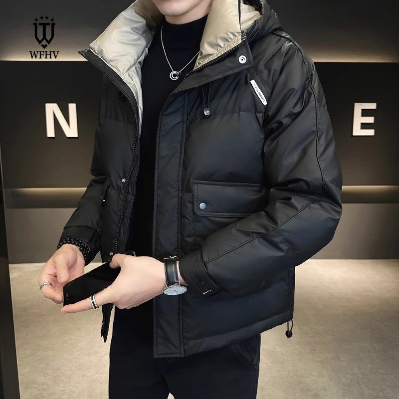 高档羽绒服男秋冬季2025新款高端连帽休闲帅气高级感加厚保暖外套