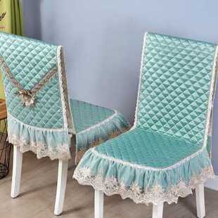 连体椅套罩凳子套垫餐椅套家用餐椅垫套装防滑坐垫靠背一体套简约