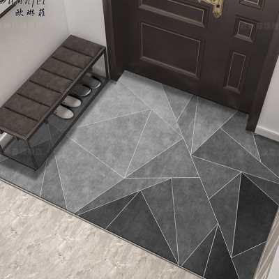 现代简约轻奢风地垫入户门垫进门地毯家用玄关门口脚垫耐脏可剪裁