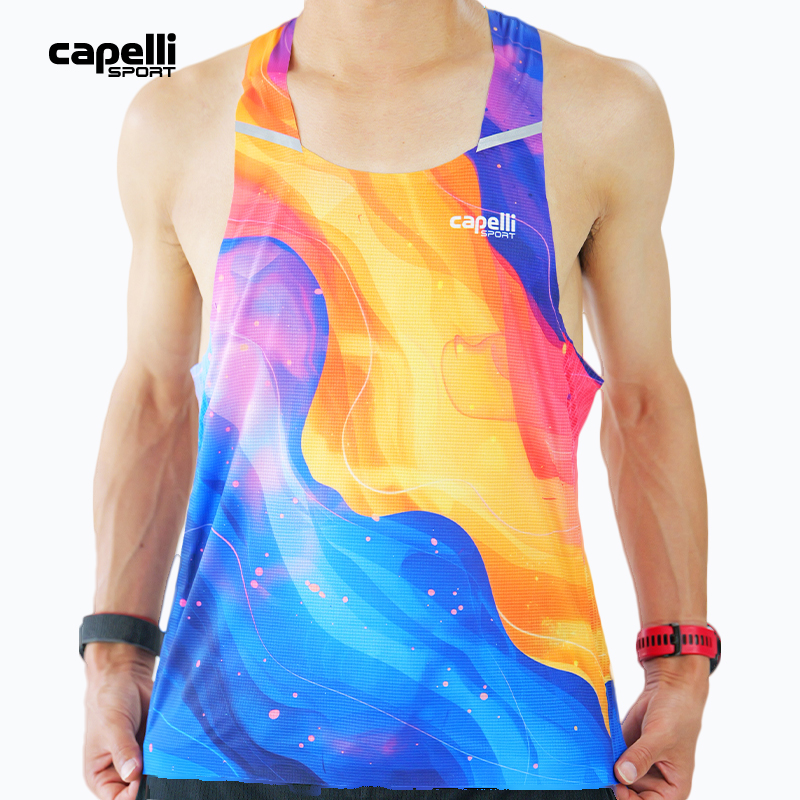 Capelli Sport 超轻跑步背心男女运动无袖健身衣马拉松速干衣跑团