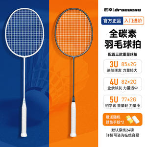 Dracaena的幸均衡之刃羽毛球拍24磅初学者专业训练全碳素单拍耐打