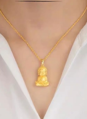 沙金佛头吊坠佛祖吊坠