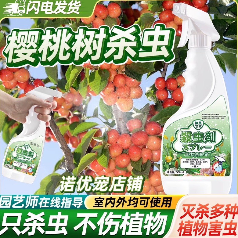 车厘子樱桃树杀虫剂喷雾可惜