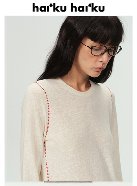 Haiku“Tile Floor”新品力推！哑光透气云感棉刺绣长袖t恤打底衫