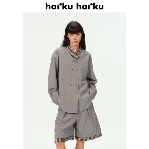 撞色设计拼接套装Haiku