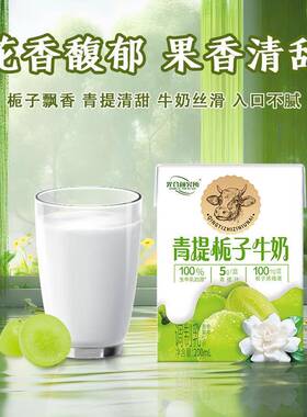 光合颜香究所青TZQ提合栀子牛奶20m0l组光合装果香奶早餐日期正品