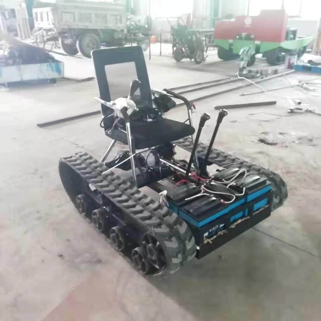 雪地地电动坦沙滩车履带底盘定制陆底汽油款坦005克履带克盘厂家