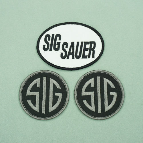 SIG SAUER枪械公司魔术贴章 刺绣布贴缝补衣服背包装饰自粘款补丁