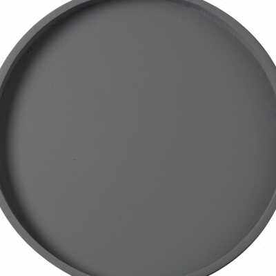 厂家厂家花盆托盘圆形黑灰白棕色家用底座垫仿水泥陶瓷紫砂塑料加