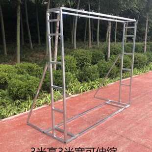 新款婚庆婚礼广告迎宾合影区户外舞台道具喷绘布伸缩桁架背景架子