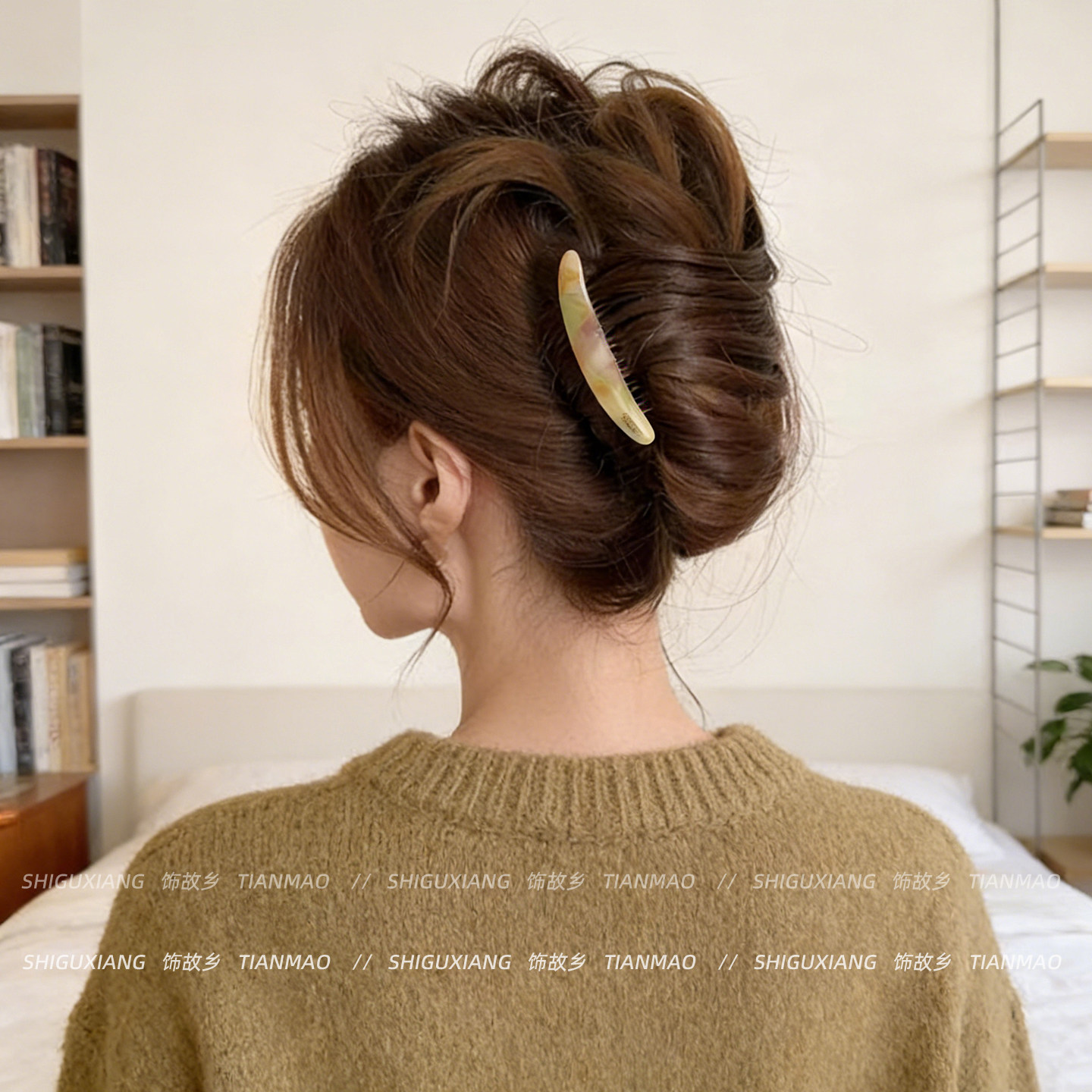 丸子头盘发神器倒插梳发夹女2026新款高级感碎发整理神器无痕发梳,饰品/流行首饰/时尚饰品新,发饰,淘宝优惠券,粉丝福利购,淘宝优惠卷