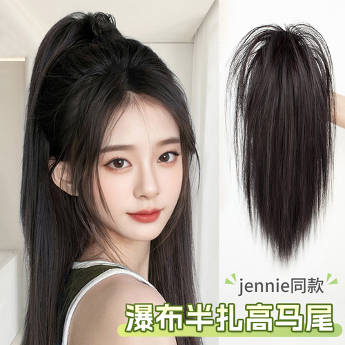 饰故乡抓夹假发瀑布半扎马尾发夹