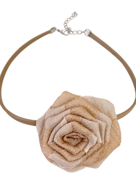 饰故乡2025新款玫瑰花颈链项链
