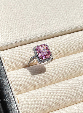 粉方糖冰花切戒指2025新款爆款