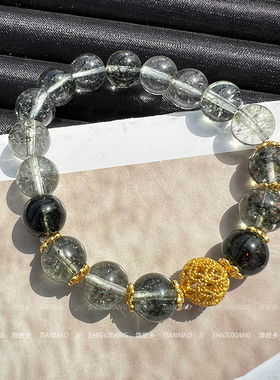 透绿色水晶手链女款轻奢小众