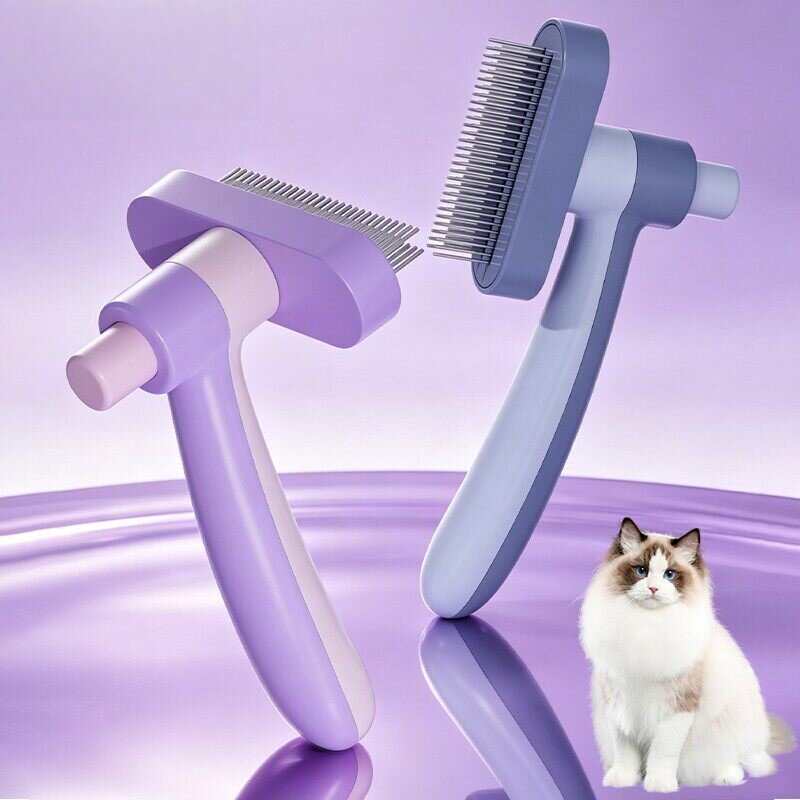 foryourpets宠物褪毛梳挑毛开结去浮毛神器大型犬宠物双排高低梳