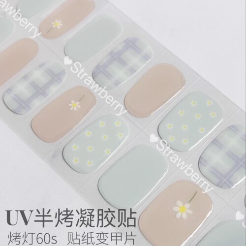 UV新款贴片优质装饰指凝胶光疗软甲防水不易掉孕妇可用甲贴