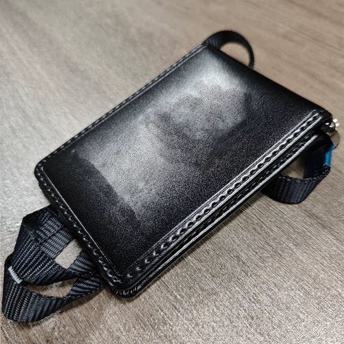 工作证二层牛皮卡套卡包挂绳及新款挂绳