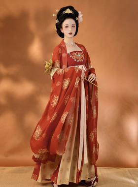 诃子裙女夏中国风齐胸绣花汉服