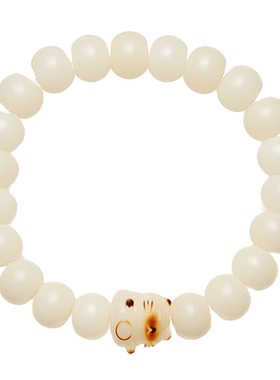暖言天然白玉菩提子猫猫配饰手串