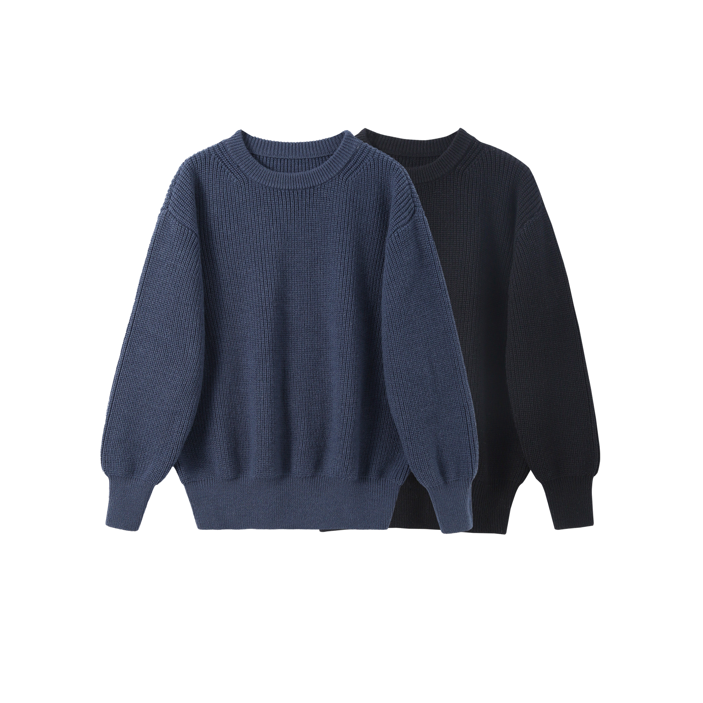 INTERPLAY 绵羊毛圆领毛衣