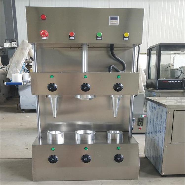 全自动披萨机手握蛋筒披萨机甜筒披萨机海螺披萨小型创业设备