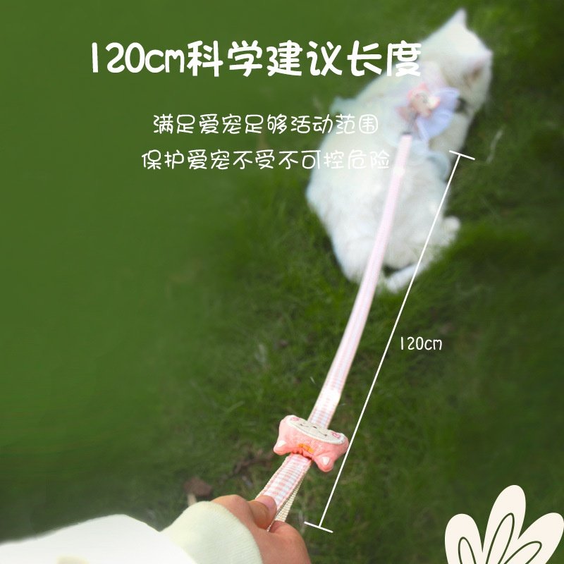 猫咪牵引绳防挣脱外出专用溜猫背心式胸背带小型犬狗狗防跑遛猫绳,宠物/宠物食品及用品,猫牵引绳,淘宝优惠券,粉丝福利购,淘宝优惠卷