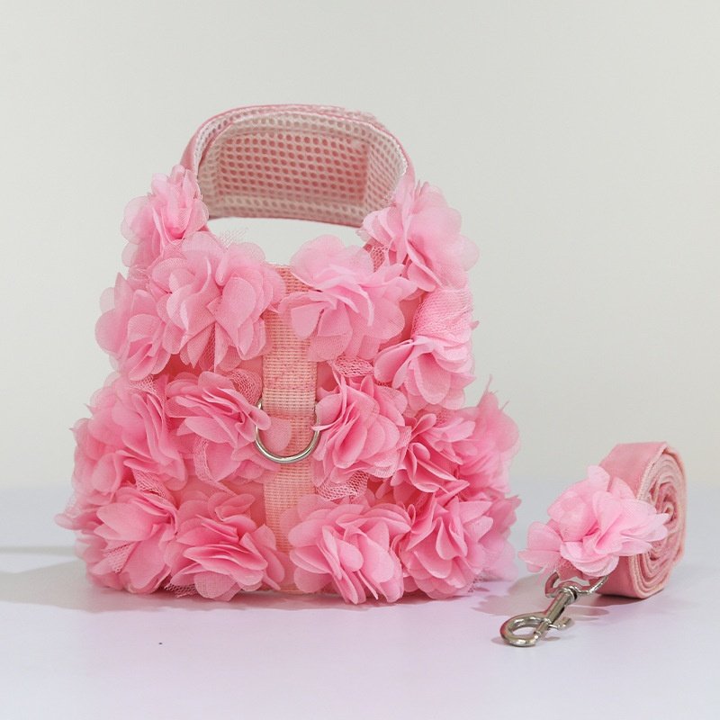 小中犬狗狗猫咪宠物衣服胸背带牵引立体花朵泰迪比熊春夏秋遛狗绳,宠物/宠物食品及用品,狗牵引绳,淘宝优惠券,粉丝福利购,淘宝优惠卷