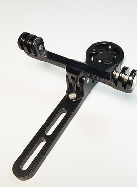 中置一体码表支架破风把码表座黑鸟IGPS佳明百锐腾码表支架灯架