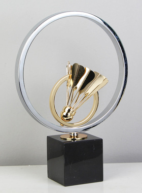 现代简约客厅玄关书房酒柜书柜创意摆件艺术羽毛球拍个性软装饰品