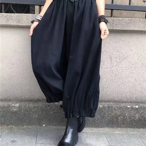 女士纯色宽松花苞灯笼裤