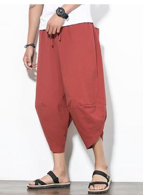 Thin loose pocket Harron croads    薄款宽松口袋哈伦七分裤