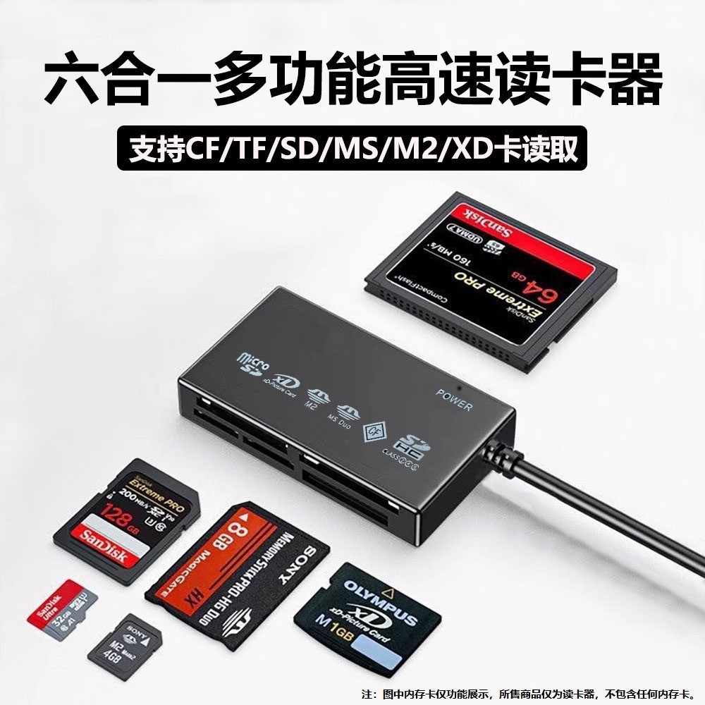 MS卡相机CF读卡器TF/SD/XD/M2图片